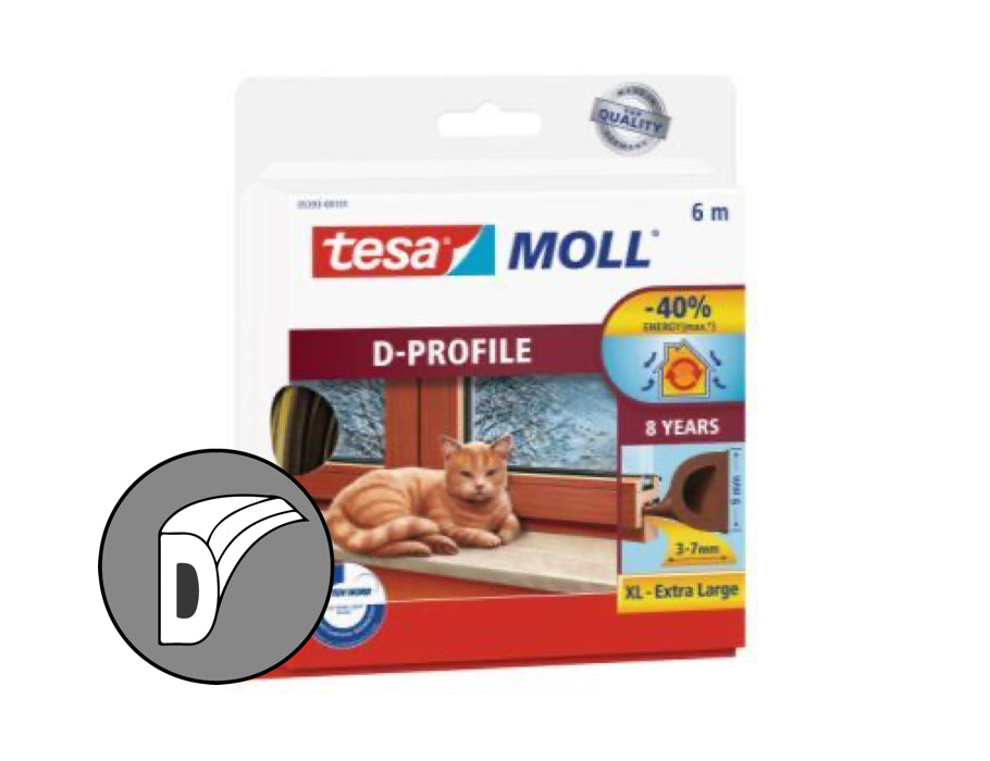 Profil TESA Tour Strap D 6m x 3-7 mm hnědá