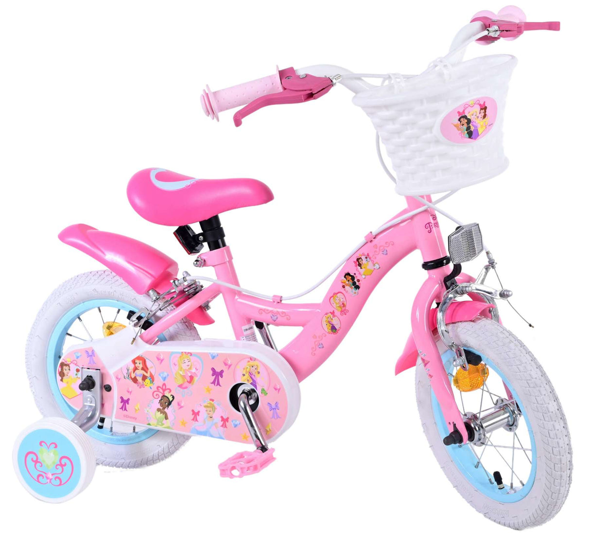 Disney Princess Børns cykelpiger 12 tommer lyserøde to håndbremser