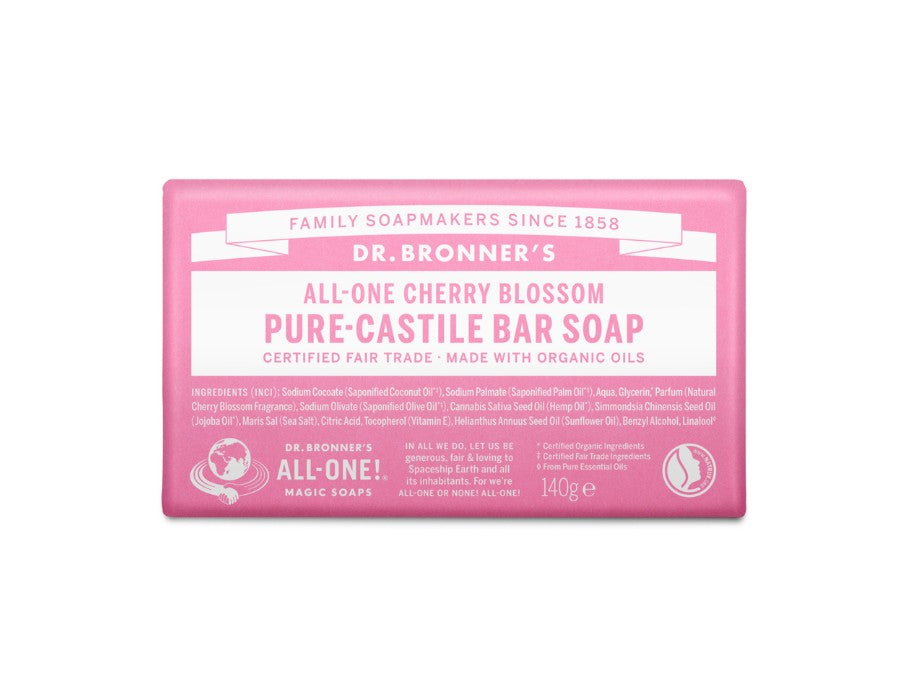 Dr. Bronner's Soap Block Pure Castile Cherry Blossom