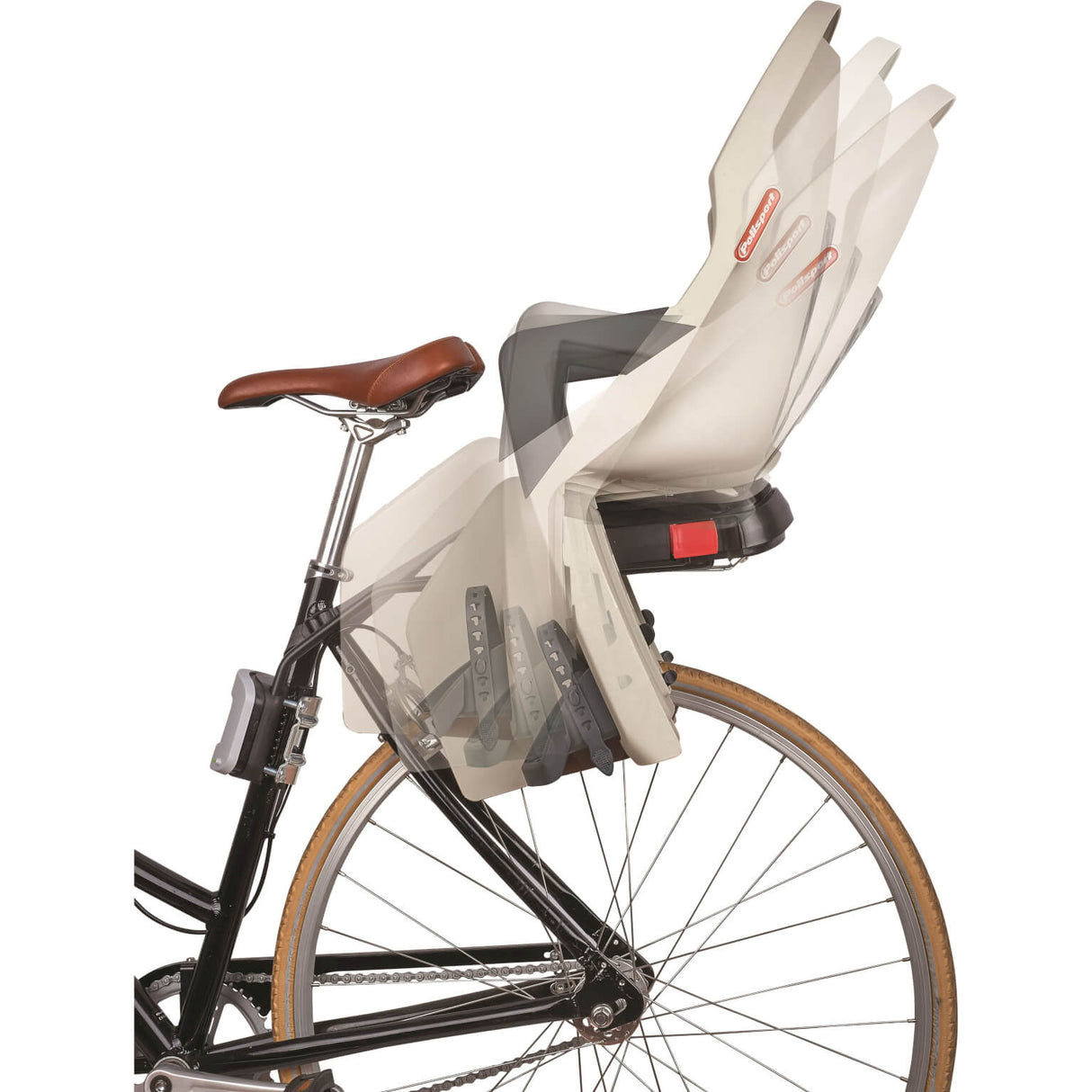 Polisport zadní sedadlo Guppy Frame Bev. tmavá -gray