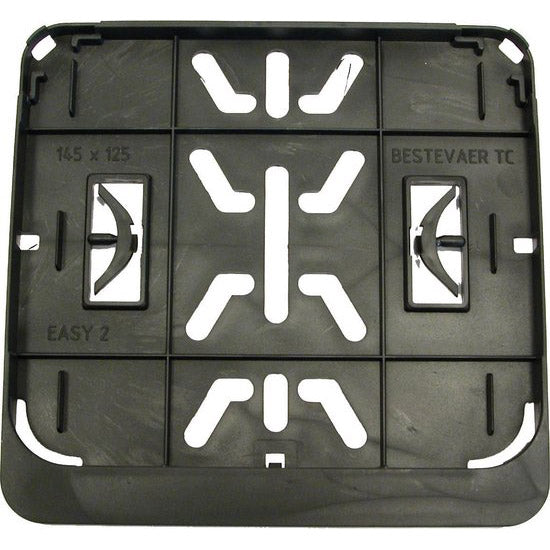 Support de plaque d'immatriculation 145x125 noir y compris Speedpedelec