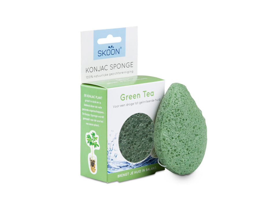 Tè verde skoon konjac sponge