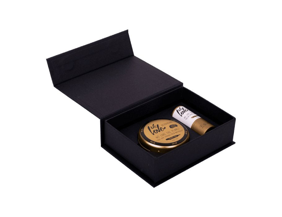 Wir lieben den Planeten Geschenkgoldene Glow Deo Golden Care Lipbalm