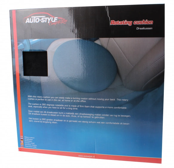Autostyle Turning Cushion Comfortline 39 cm polyester černá