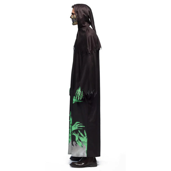 Boland Glowing Reaper Costume Men Black Green Size 54 56 (XL)