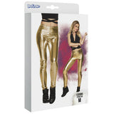Boland leggings blik damer guldstørrelse m