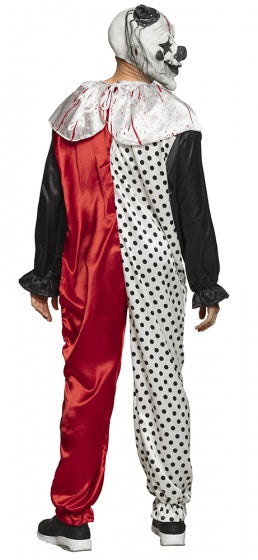 Boland Psycho Clown Costume Men Black Red White Size M l