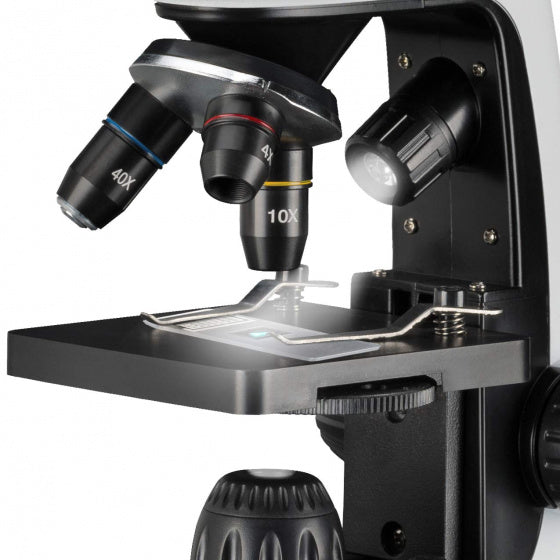 Bresser Microscope 40x-20000x junior 30 cm ocelový bílý 8-dír