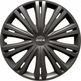 Carpoint Hubcaps Giga 15 pouces ensemble anthracite de 4