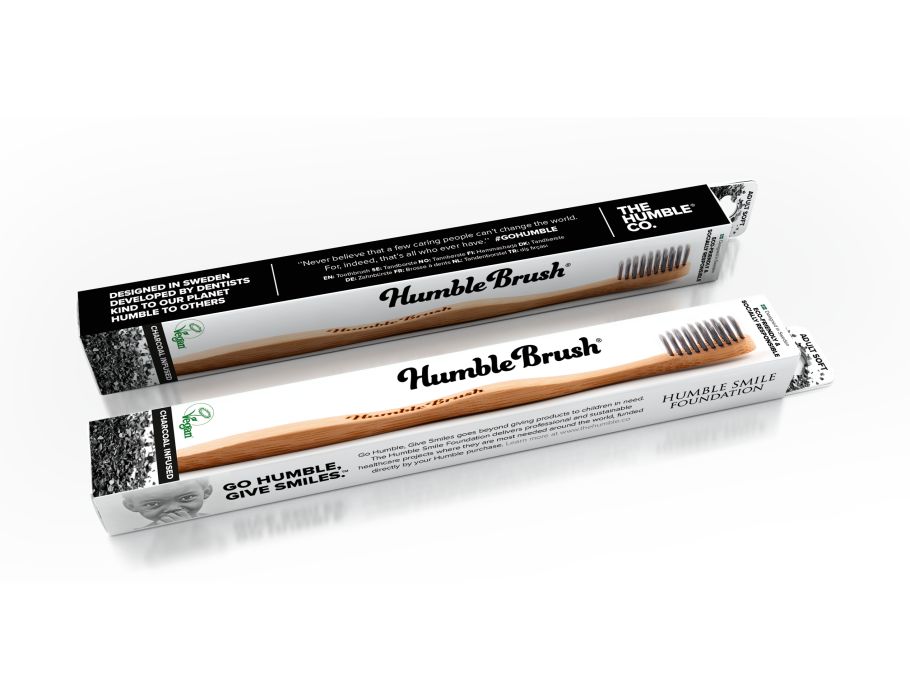 The Humble Co. Tandenborstel Bamboe Soft Charcoal