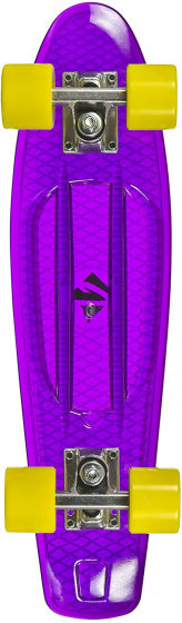 Slitty susi skateboard viola trasparente 57 cm giallo