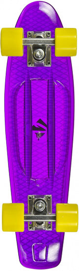 Slitty susi skateboard viola trasparente 57 cm giallo