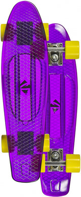 Slitty susi skateboard viola trasparente 57 cm giallo