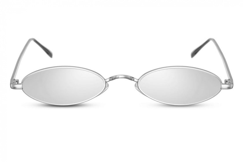 CWI Sunglasses Ladies Oval Randloos Cat. 3 Silver Silver