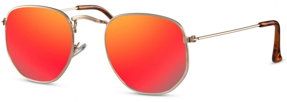 Solbriller Unisex Gold Red (CWI2413)
