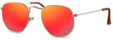 Solbriller Unisex Gold Red (CWI2413)