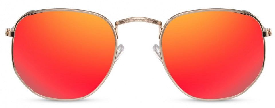 Solbriller Unisex Gold Red (CWI2413)