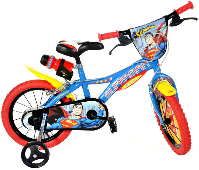 Dino Superman 14 tum 24 cm pojkar som klämmer blått rött