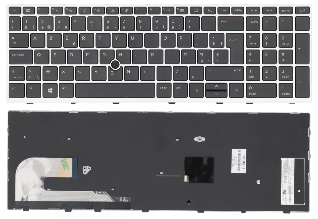HP Laptop keyboard Azerty BE + Trackpoint