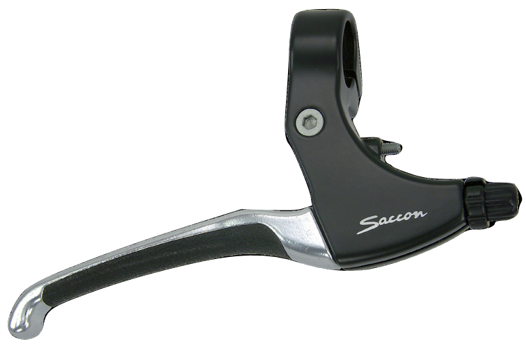 Saccon remgrepenset rollerbrake alu zwart zilver