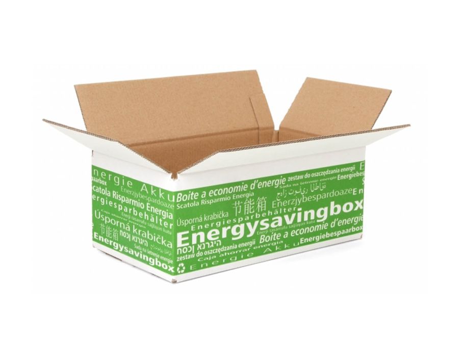 Energibesparelsesboks med tryk