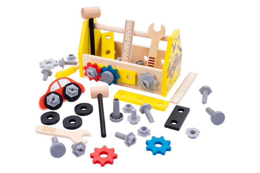 Dorjee Toolbox 33 piezas de madera junior amarillo