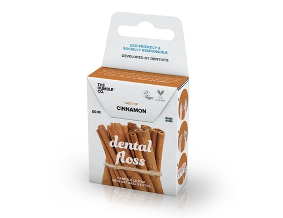 Humble Co. Dental Floss tandzijde skořice 50 m