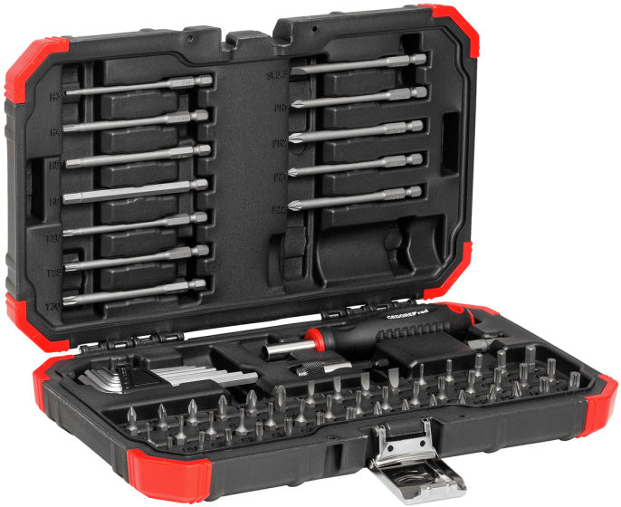Gedore Red Bitset s bitovým šroubovákem a Allen Keys 67-kus