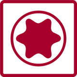 GEDORE ROTE DICE KLEYSDRIVER SET 3 8 TX Silber 10-Stück