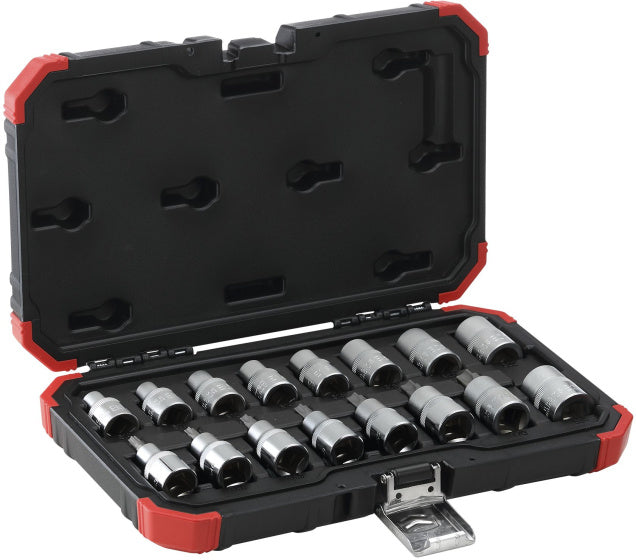 Gedore Red Dip Keys Set 1 2 pouces TX E10-24, T30-70 16 pièces