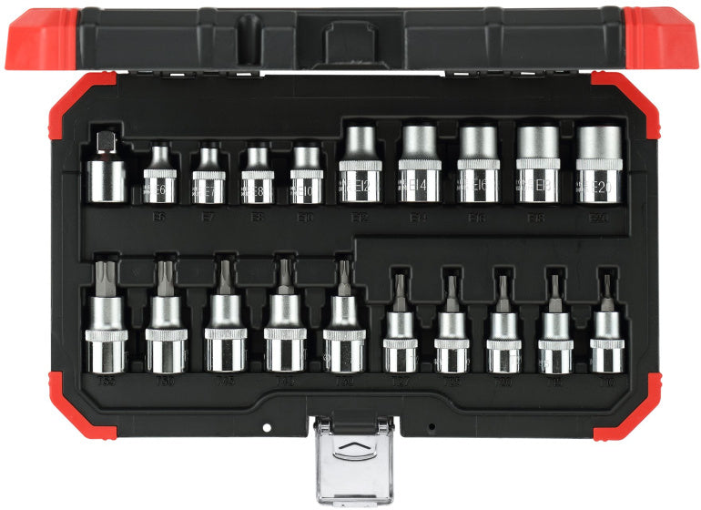 Gedore Red Dops Set Set 1 2 tum TX Silver 20-stycken