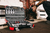 GEDORE Red Dopsoleke Set 1 4 + 1 2 Zoll Sëlwer 94-Stéck