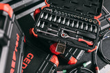 Gedore Red Dip Keys Set 1 4 pouces SW 4-13 mm Black 33 pièces
