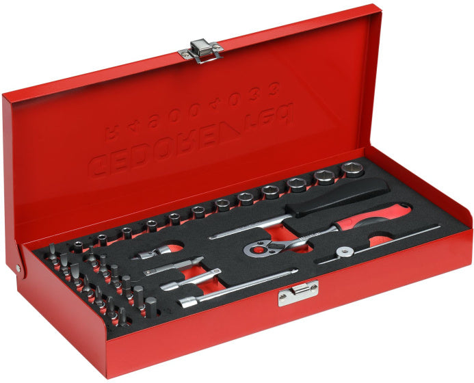 GEDORE RED DOPS Set Set 1 4 palčni SW 413 mm Srebro 32-deli