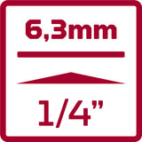 GEDORE RED DOPS Set Set 1 4 palčni SW 413 mm Srebro 32-deli