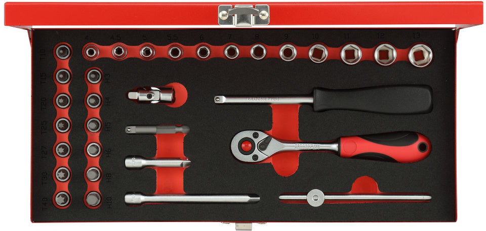 Gedore Red Dops Set Tx 1 4 inch SW 413 mm silver 32-piece