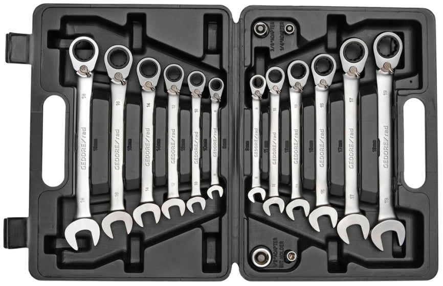 Gedore Red Ringratel-Steek keys set SW 8-19 mm 16-piece