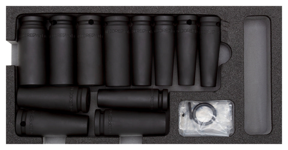 Gedore roude Slagrmomeopop Topset 1 2 Zoll 1 3 CT Modul 14-Stéck