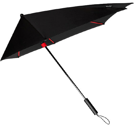IMPLIVA STORMAXI STORMPARAPLU 100 cm poliester črno rdeča