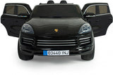 Injusa Porsche Cayenne S Elektrische Kinderauto 12V Zwart