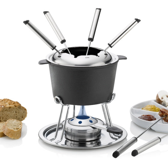 Kela comore fondues set 800 ml 11-delni črni