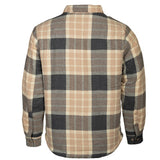 Linea di vita Jervis imbottita camicia in flanella uomo beige size l