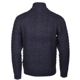 Life Line Marcel Magle in maglia mezza zip uomini dimensioni blu scuro xl