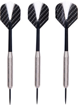Longfield Darts Steeldip DartSspijl Set 23 Gramm Sëlwer schwaarz 3 Stécker