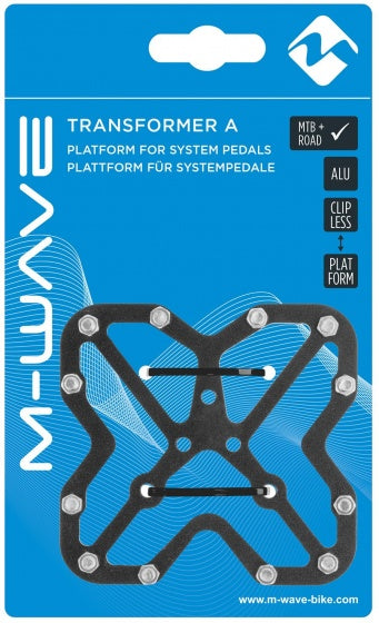 M-Wave platform for SPD and Look click pedals Black 2 pieces