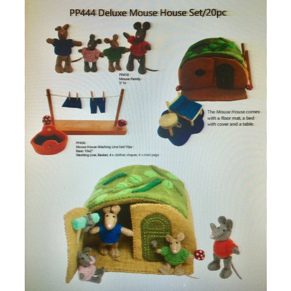 Papoose Spillsaachen Papoose Spillsaachen Deluxe Maushaus setzen 20pc