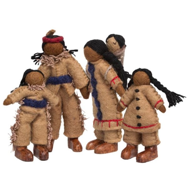 Papoose hračky Papoose Toys Native American Family 5ks