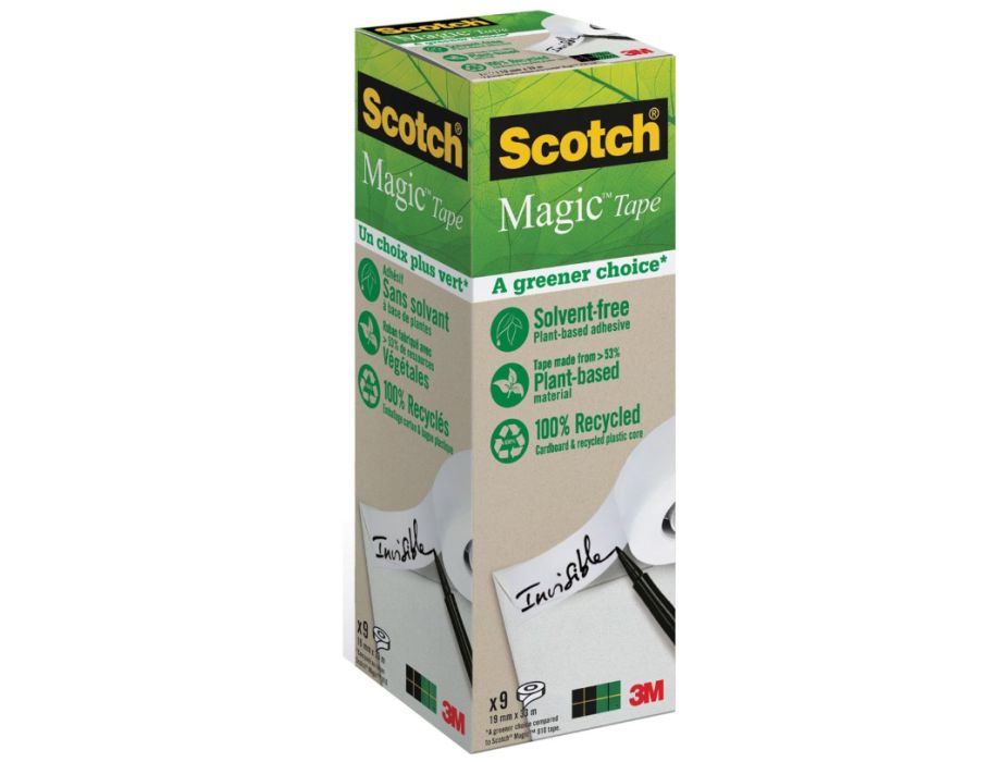 Scotch Environmentally friendly adhesive tape transparent 9st.