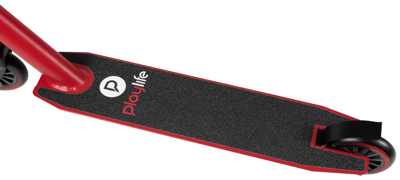 Playlife stuntstep kicker rød 82 cm aluminium sort rød