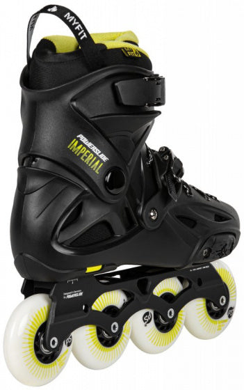 PowerSlide Inline Skates Imperial One 88A Hardboot Black Mt 43 44